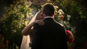 Focal Point Video: bride & groom kissing in garden wedding video sample clip